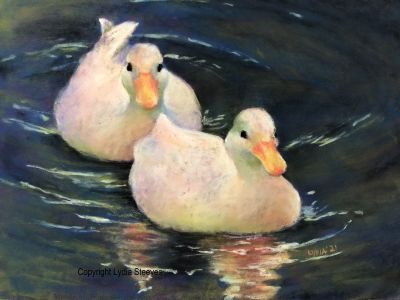 Two White Ducks Pastel e-Packet